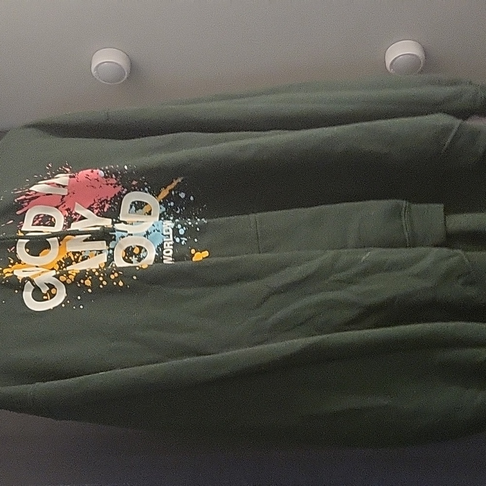 Green hoodie